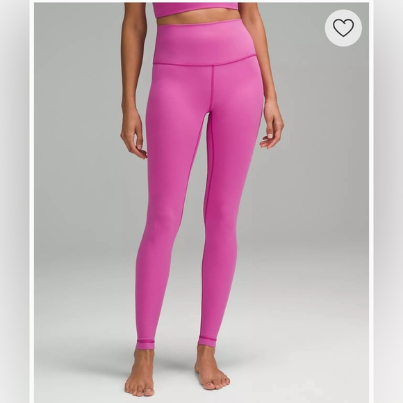 NWT Lululemon Align High Rise Leggings 28” - Pow Pink Tone Size 6 - Picture 3 of 12